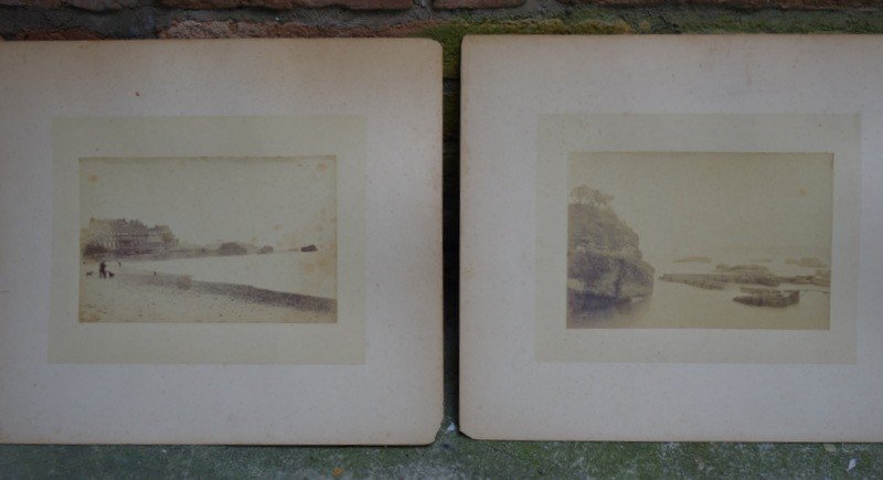 2 Photos Of "biarritz" .....1895-photo-2