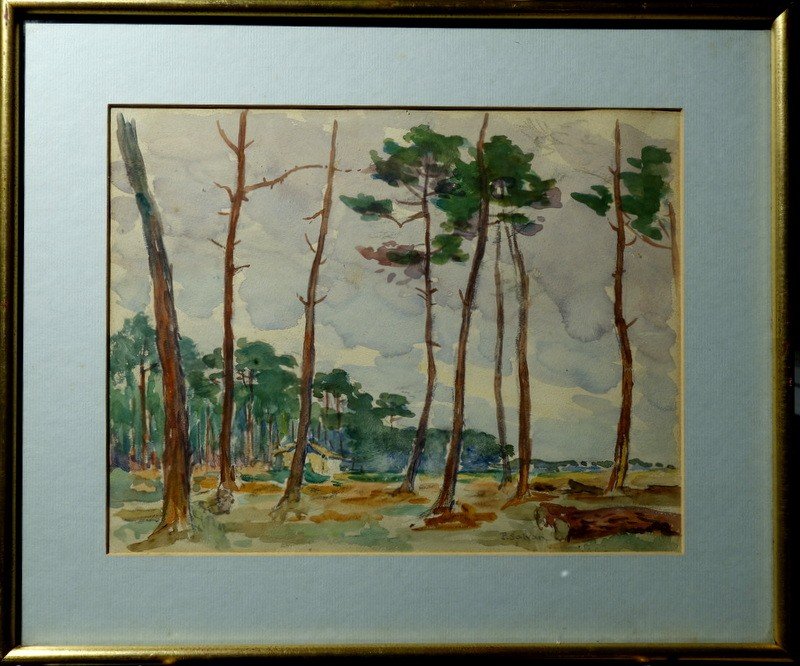 "landes Landscape" By Paul Salvan Circa 1950