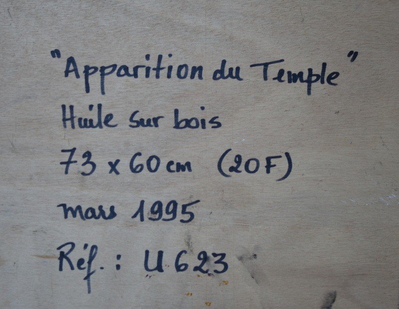 "APPARITION du TEMPLE" par Bernard DUVERT .....1995-photo-1