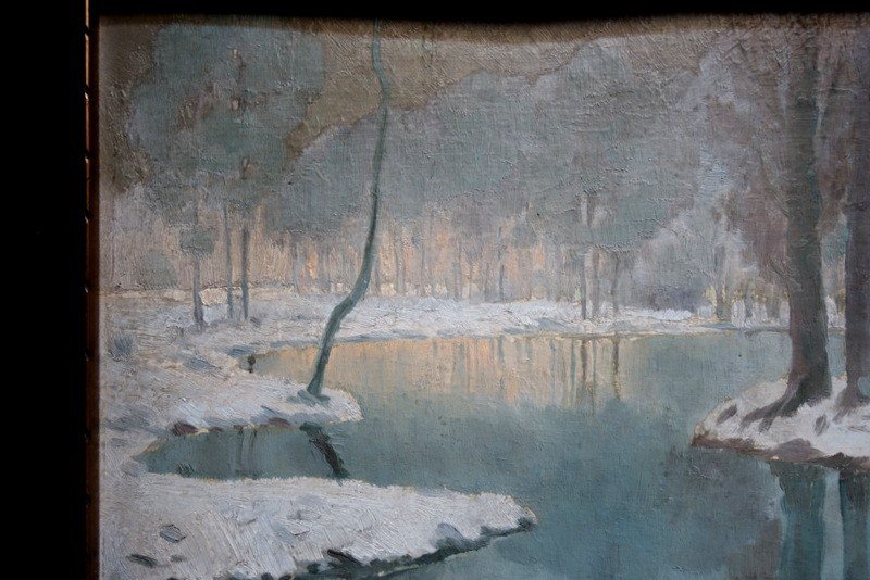 "winter Morning" By Fries (german)...munchen 1914-photo-3