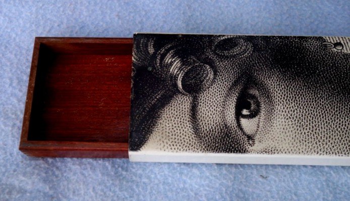 "cigar Box" By Piero Fornasetti..italy Circa 1950-photo-4