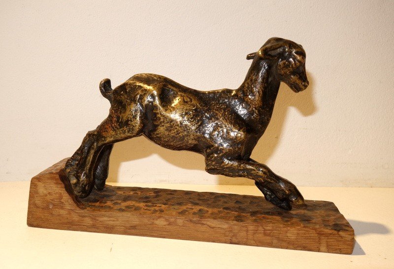 "Le CHEVREAU " Bronze 19 éme-photo-1