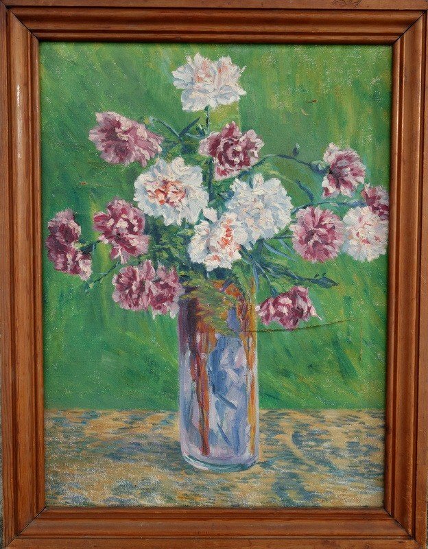 "BOUQUET d'OEILLETS" par Marcelle FETU vers 1920