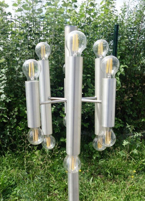 "floor Lamp 1970" Aluminum ....italy (?)-photo-3