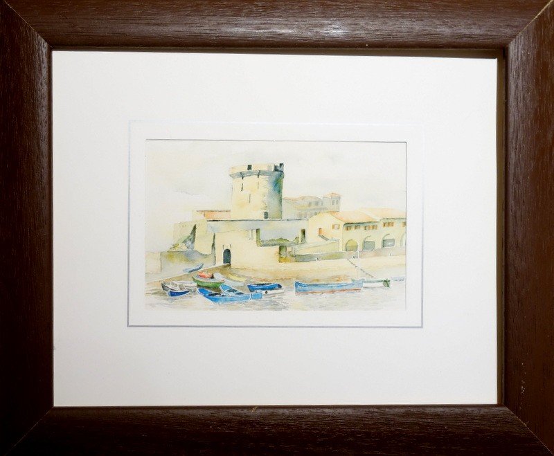 Lot "basque Country" St Jean De Luz, Socoa..watercolors And Prints-photo-3