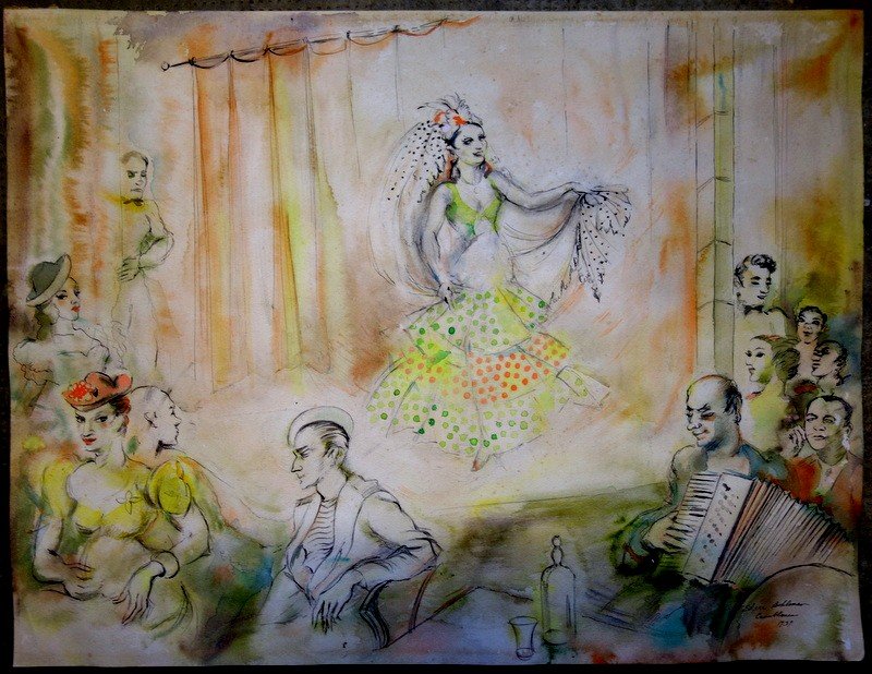 "cabaret" By Edgar Bohlman....casablanca, Morocco 1939