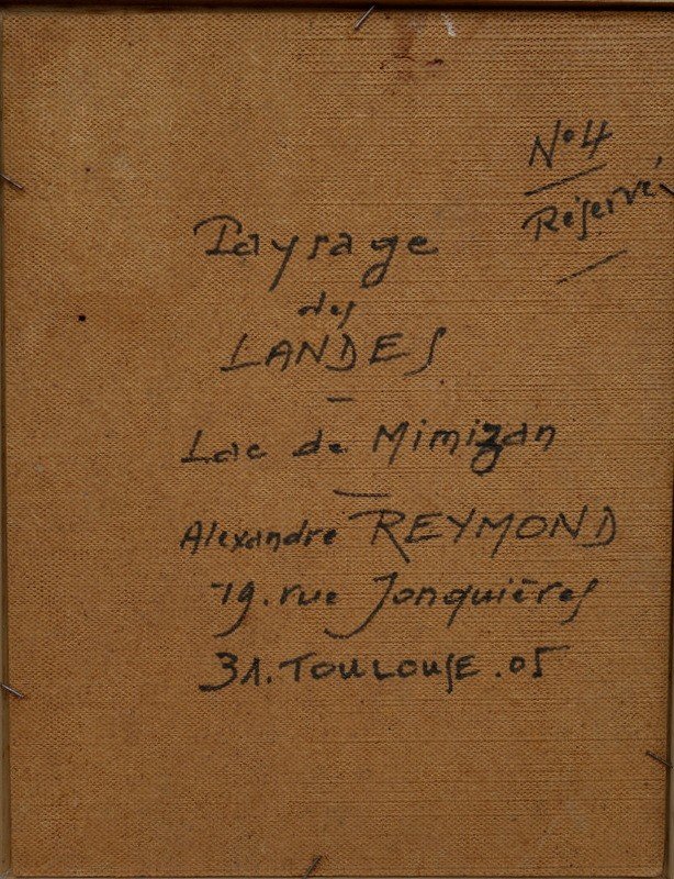 "LAC de MIMIZAN" par Alexandre REYMOND ...LANDES 1975-photo-4