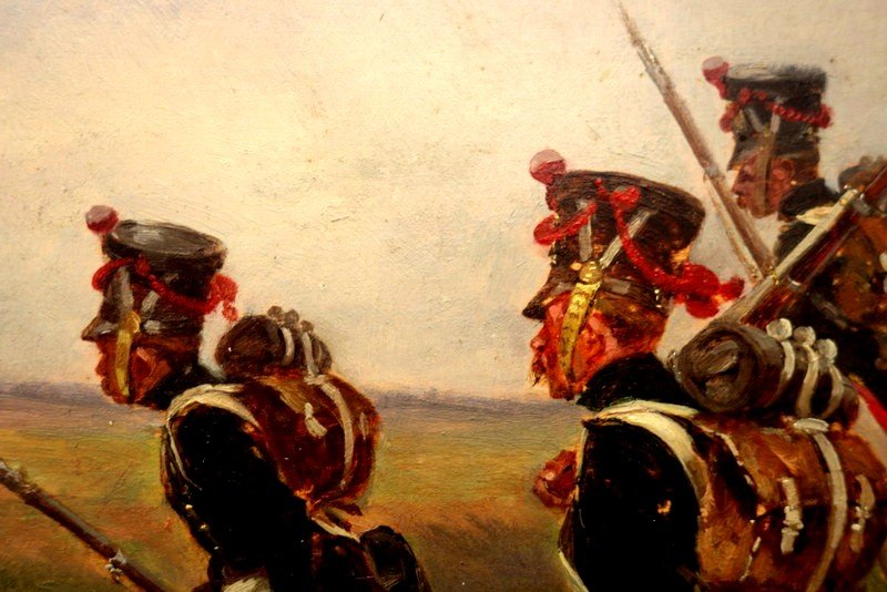 “the Assault” Napoleonian Infantry By Henri Dupray-photo-7