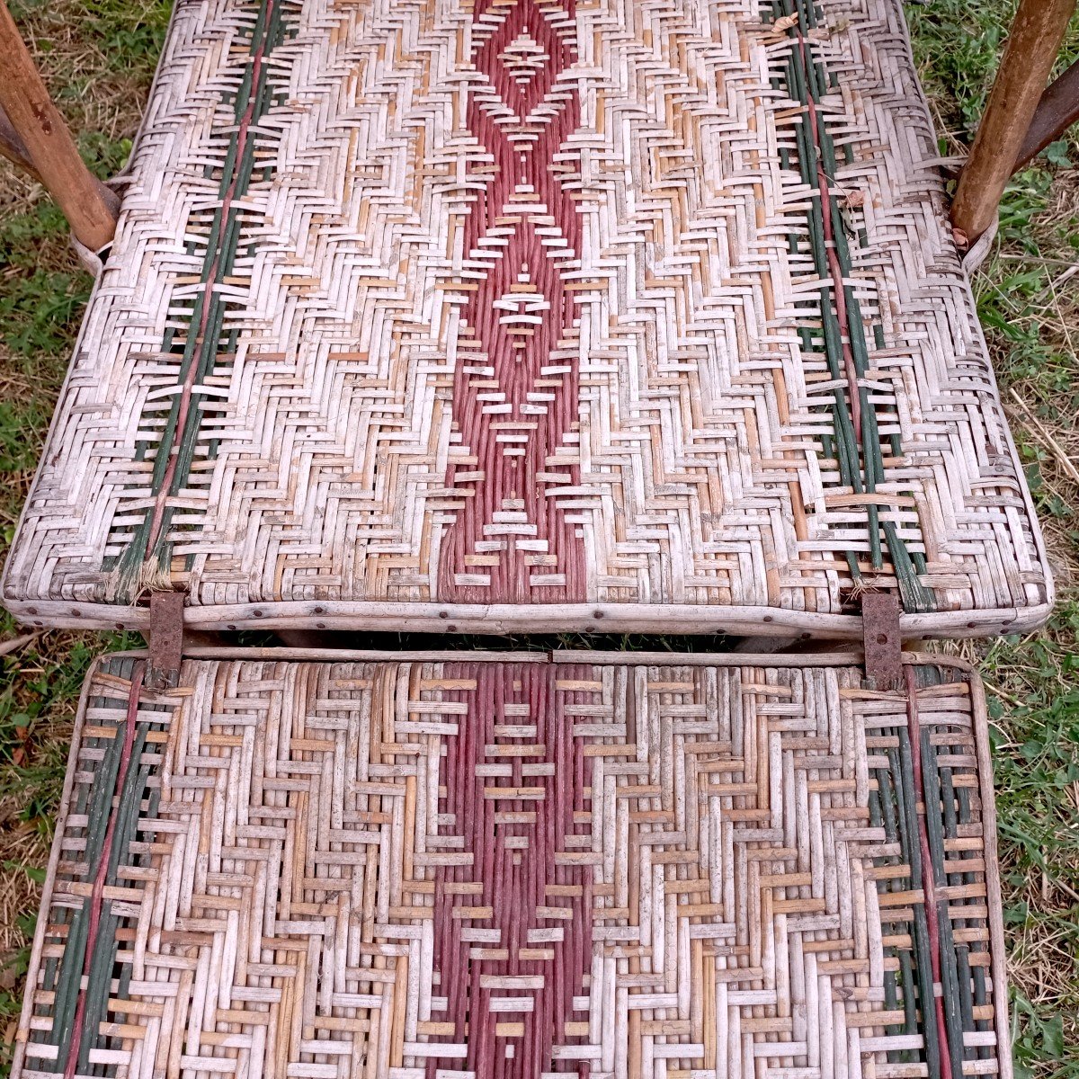 "CHAISE LONGUE " Bambou et Rotin ...1900-photo-5