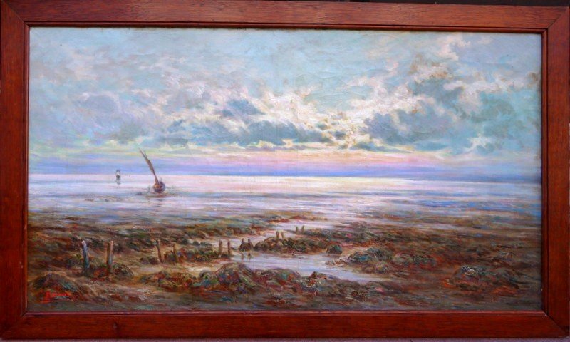 "low Tide" By Emile Deme Around 1900