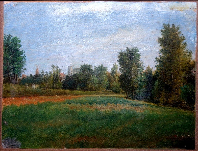 "landscape" French School Circa 1840/50-photo-2