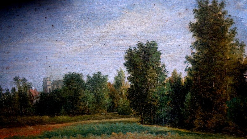 "landscape" French School Circa 1840/50-photo-4