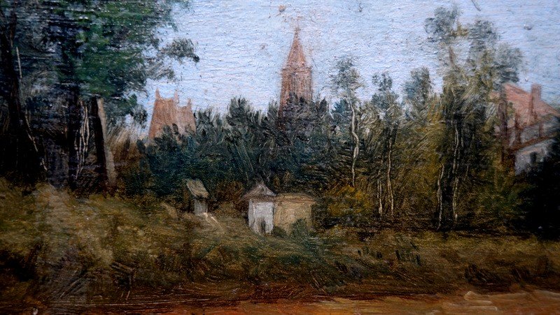 "landscape" French School Circa 1840/50-photo-4