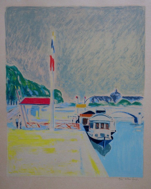 "paris" Lithograph By Arthur Fages -photo-2