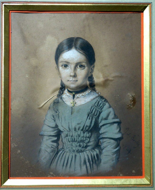 "little Girl" By Jules Boilly ...1844-photo-2