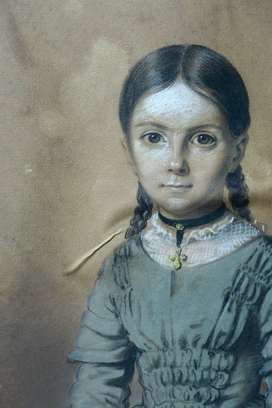 "little Girl" By Jules Boilly ...1844-photo-3