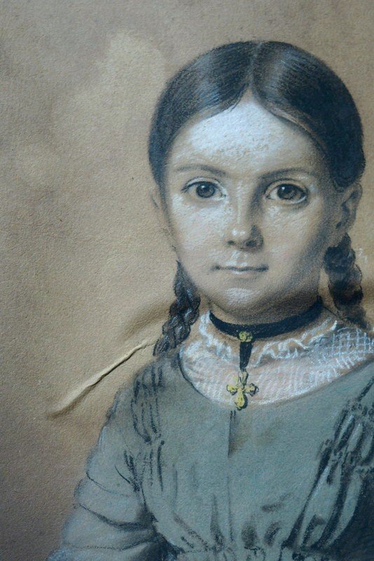 "little Girl" By Jules Boilly ...1844-photo-1