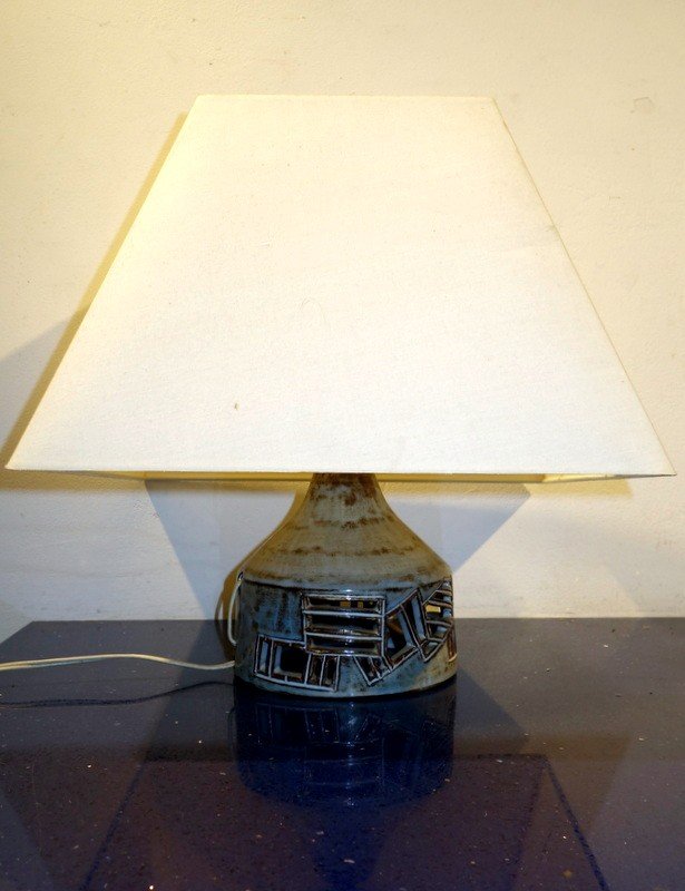 "LAMPE" par Robert PEROT ,Le VIEUX MOULIN ,VALLAURIS vers 1960/70