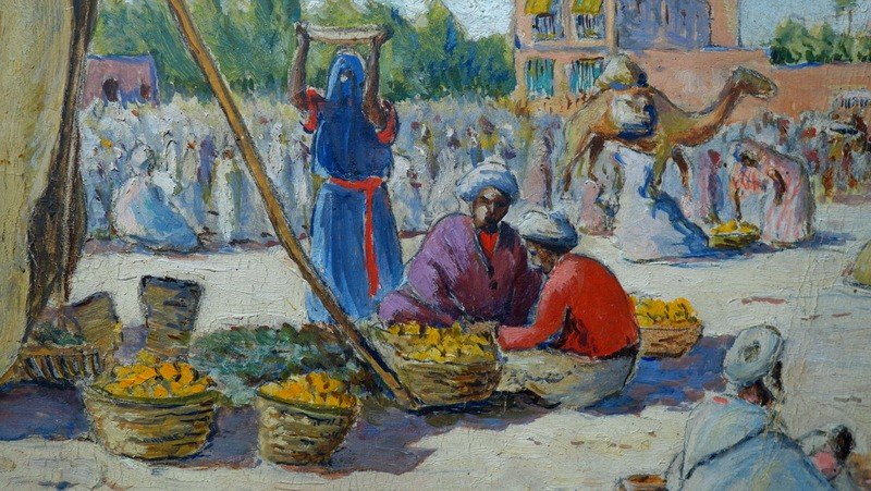 'moroccan Market' By Ch.parent Circa 1930-photo-4