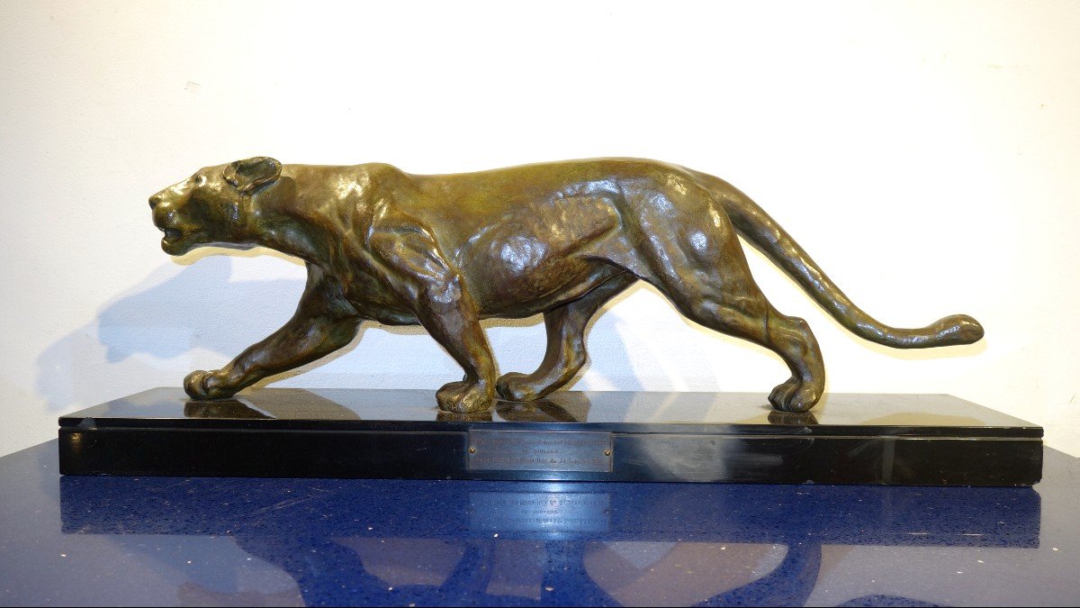 "La LIONNE" Bronze par Charles RUCHOT vers 1930