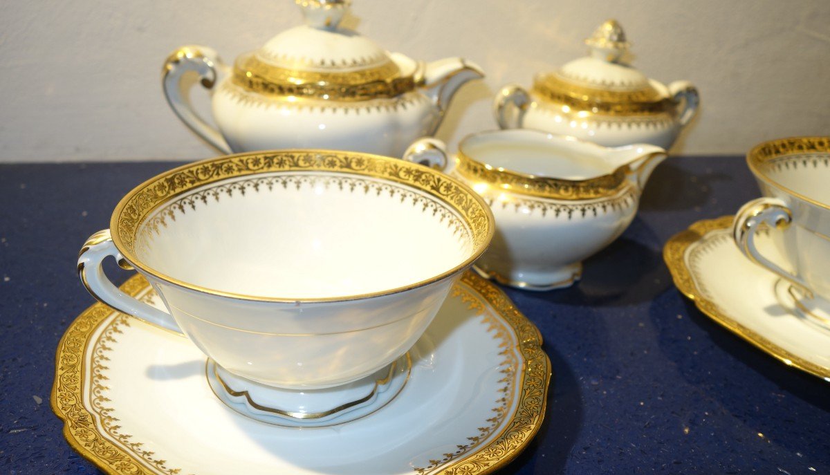 "TETE a TETE " PORCELAINE "FABRIQUE ROYALE" de LIMOGES-photo-2