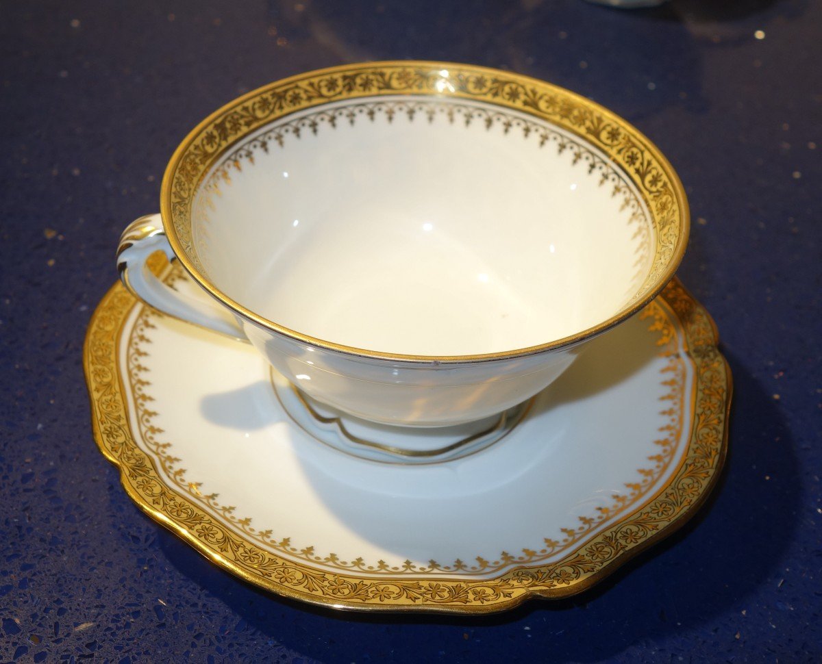 "TETE a TETE " PORCELAINE "FABRIQUE ROYALE" de LIMOGES-photo-3