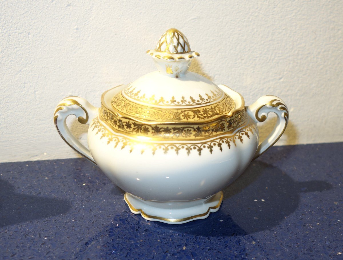 "TETE a TETE " PORCELAINE "FABRIQUE ROYALE" de LIMOGES-photo-2