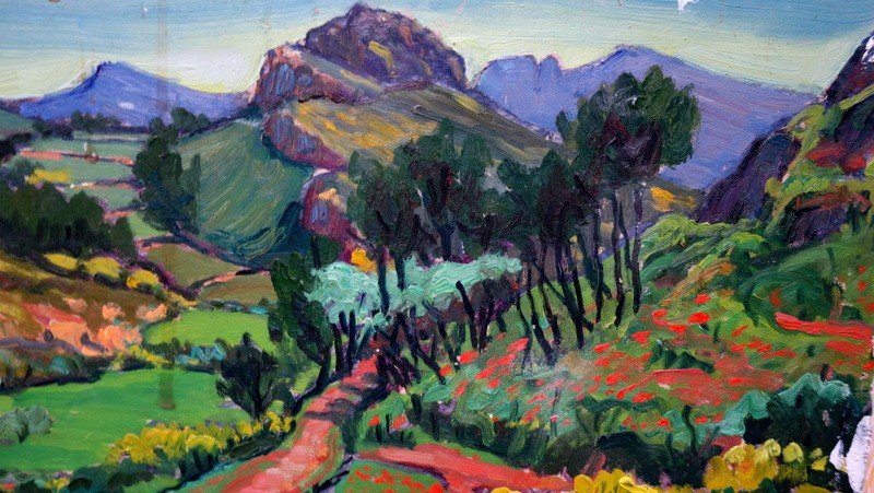 "landscape Of Provence" By R.dutot Around 1940/50-photo-1