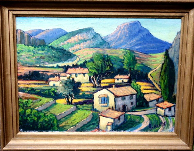 "PAYSAGE de PROVENCE" par R.DUTOT vers 1940/50