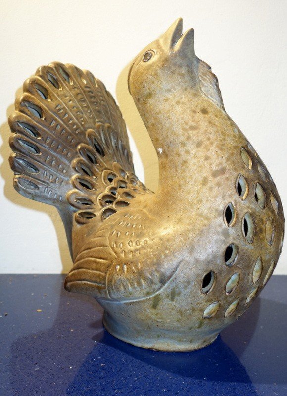 "coq De Bruyere" Lamp By Agnés Escalas Circa 1970/80-photo-2