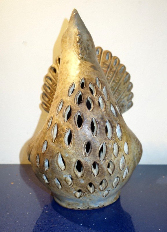 "coq De Bruyere" Lamp By Agnés Escalas Circa 1970/80-photo-3