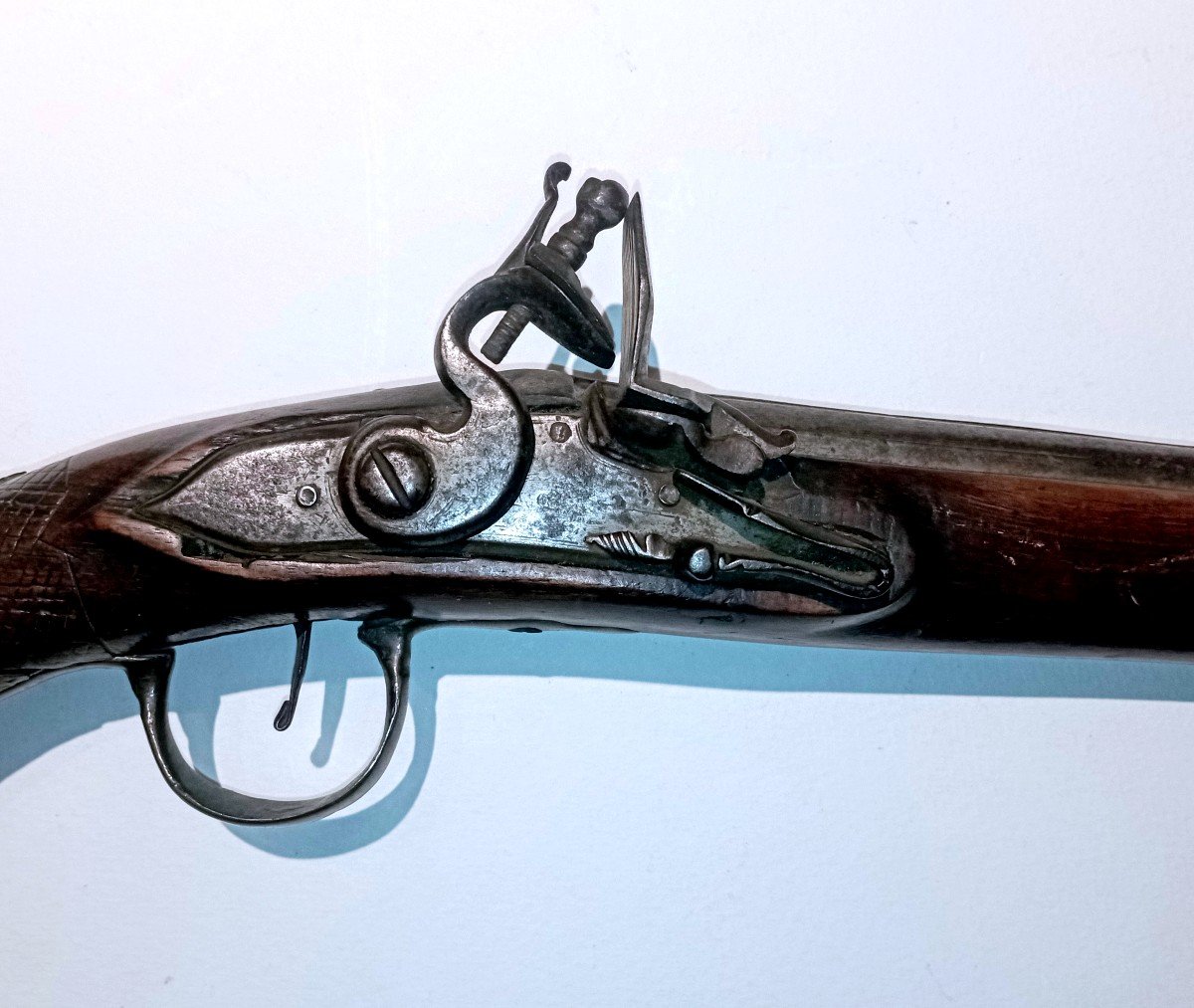 "large Flintlock Pistol" 18th Century -photo-2