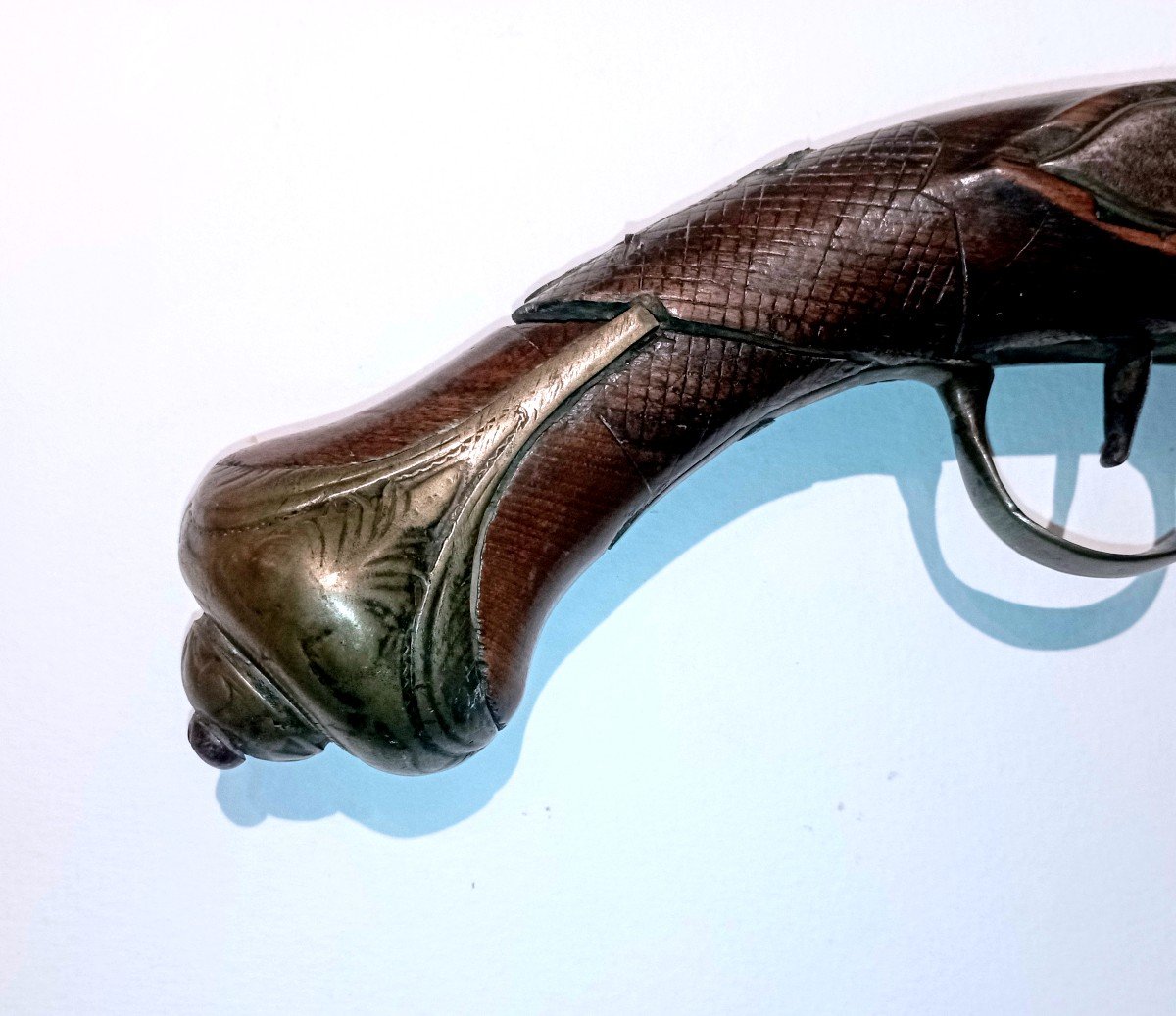 "large Flintlock Pistol" 18th Century -photo-3