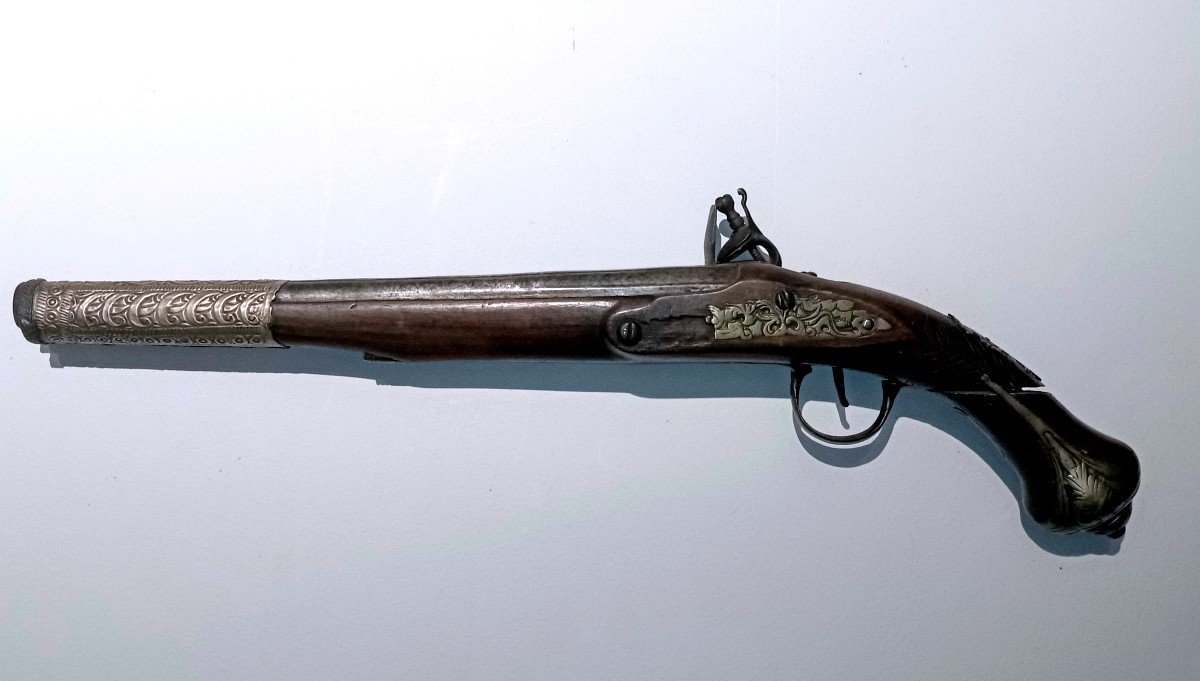 "large Flintlock Pistol" 18th Century -photo-1