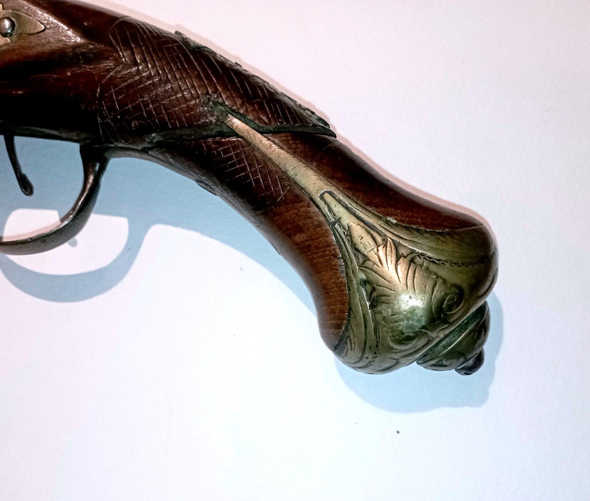 "large Flintlock Pistol" 18th Century -photo-3