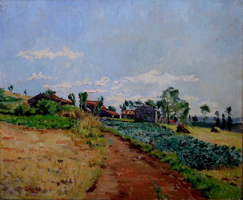 "the Farm" Landscape Of The South Of France....unread Signature