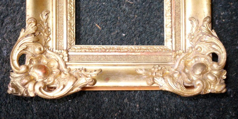 Pair Of Small Gilded "frames" Circa 1850-photo-2