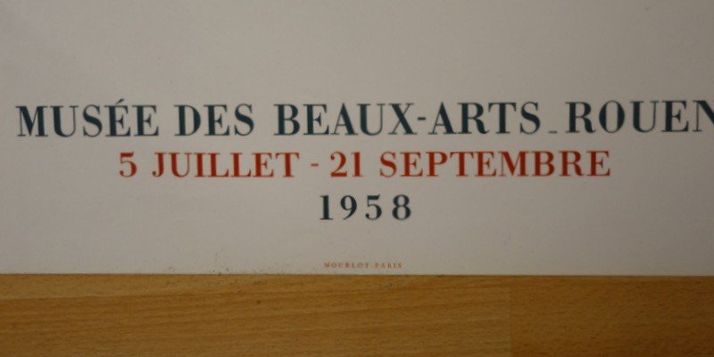 AFFICHE Musée ROUEN "Jacques VILLON"...1958...MOURLOT-photo-3