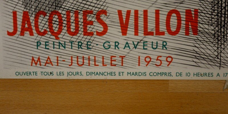 Poster National Library "jacques Villon"...1959 -photo-2