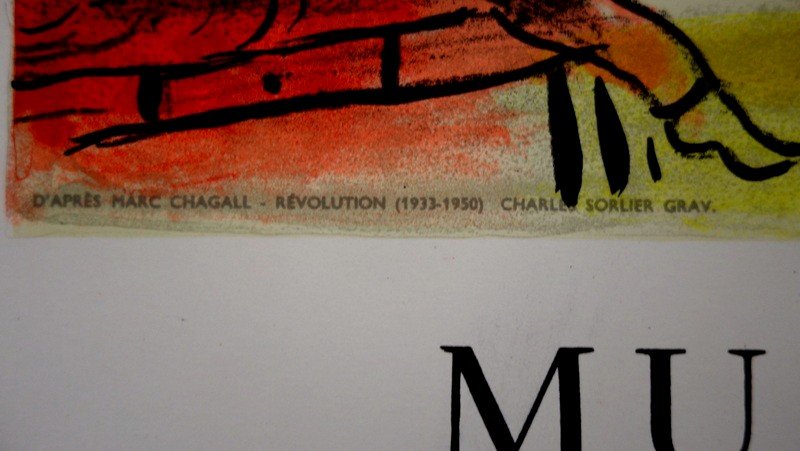 Affiche  "Marc CHAGALL" Musée GALLIERA 1963..MOURLOT-photo-3