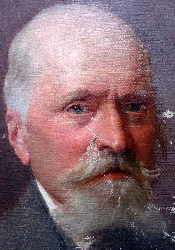 "PORTRAIT de MONSIEUR " Ecole Française vers 1880