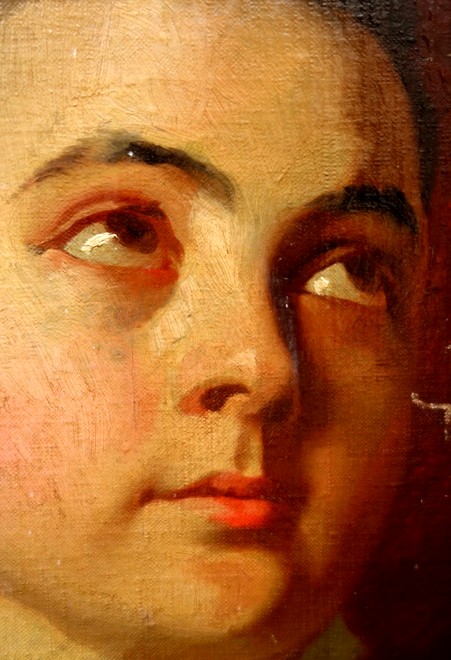 "portrait Of A Young Girl" French School Circa 1870/80-photo-3