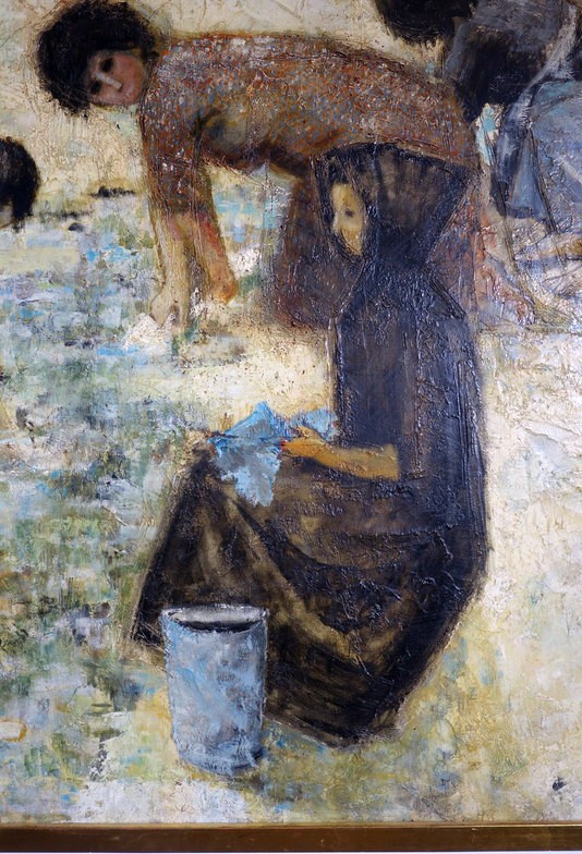 "the Washerwomen" By Gérald Garand Circa 1970-photo-2