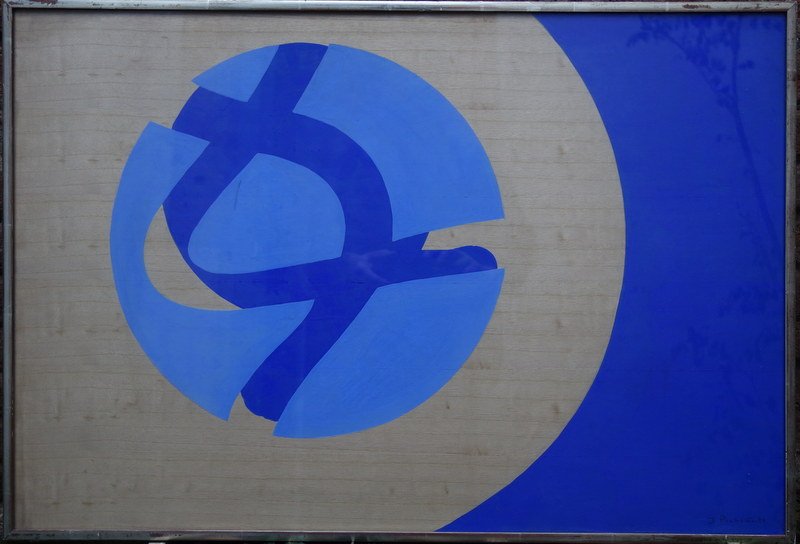 "Composition  Cercle Bleu" par James PICHETTE ...1972