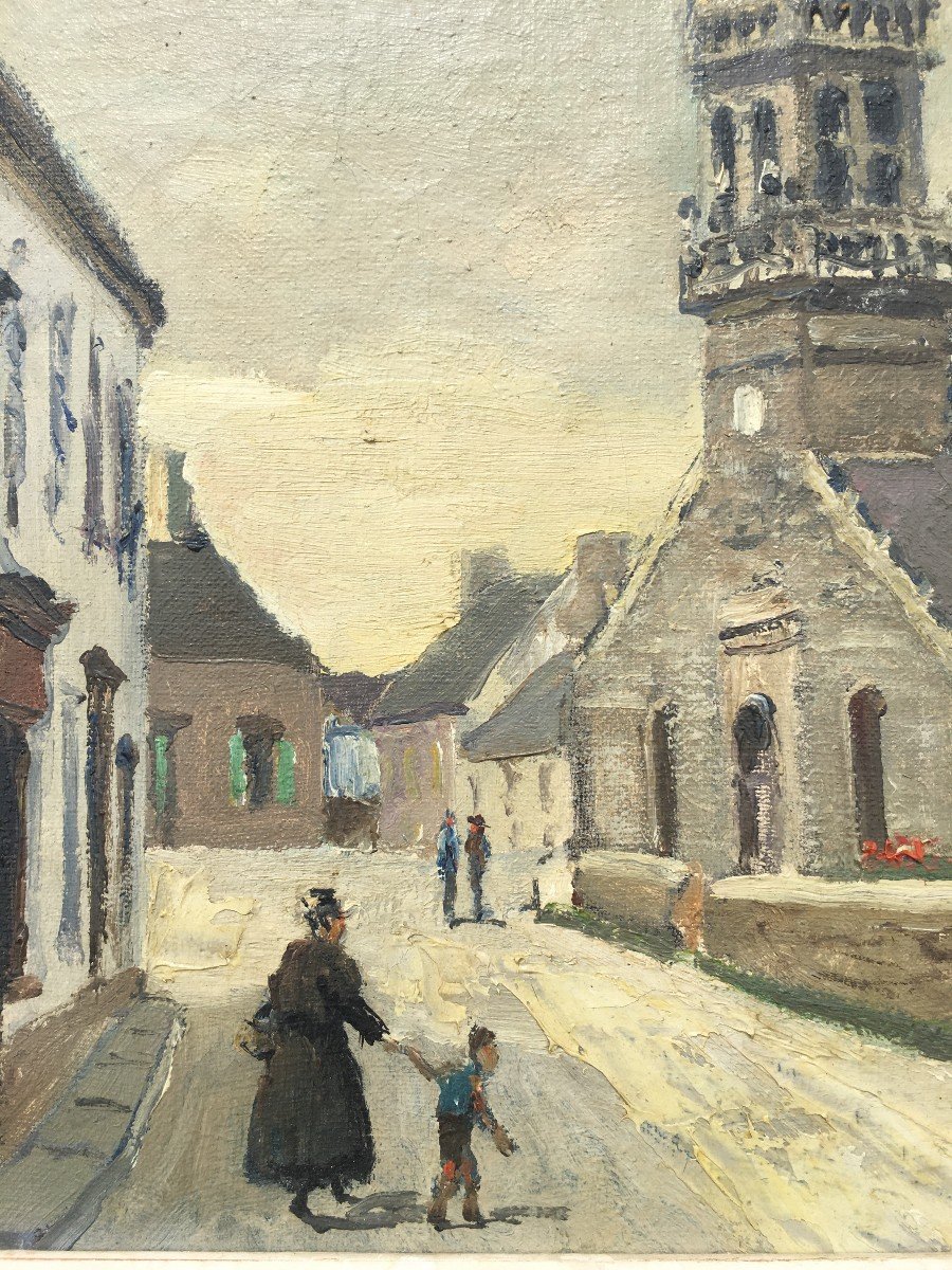 "tourch l'Eglise" By Charles Viaud, Brittany Around 1960-photo-1