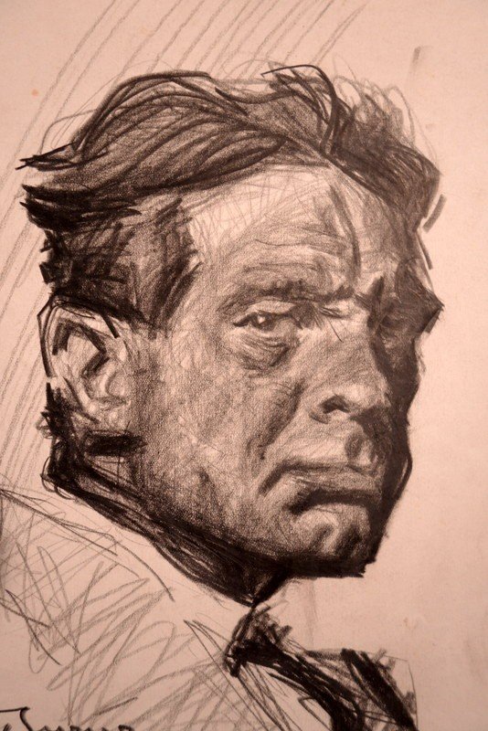 "self Portrait" Drawing By A.burger-photo-2