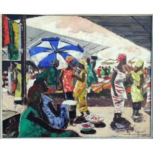 "Le MARCHE de TREICHVILLE " par G.VIGNESOULT....DAKAR 1957