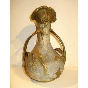 "VASE ART NOUVEAU " AMPHORA  Vienna  Austria vers 1900