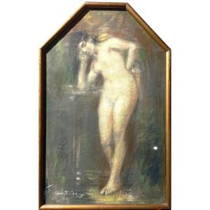 "FEMME NUE" Pastel par Henry de GROUX ....1913