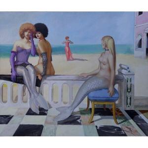 “les Sirenes” By Antoine Ribet Around 1970/75